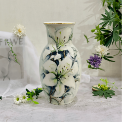 Bình hoa vẽ tay Bát tràng An Việt BHL32