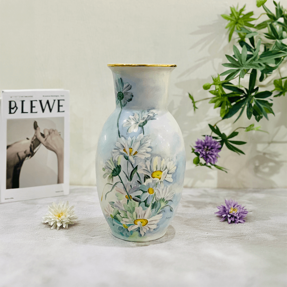 Bình hoa vẽ tay Bát tràng An Việt BHL37