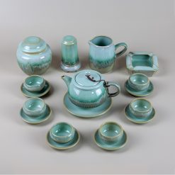 Bộ ấm trà men cốm full phụ kiện BA1