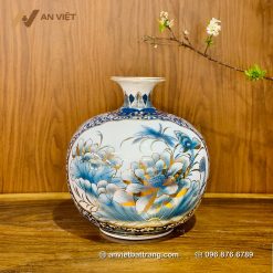Bình thu hút Tài Lộc Bát Tràng BHN3