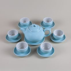 Bộ ấm trà men xanh ngọc Bát Tràng An Việt BA7