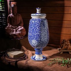 Bình hoa văn cổ Bát Tràng An Việt BVL37